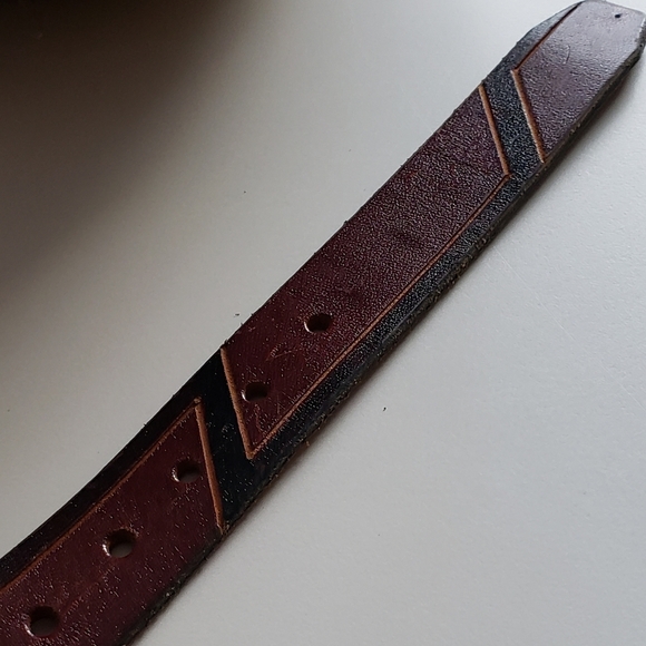 Vintage Boho Western leather belt - Picture 7 of 8
